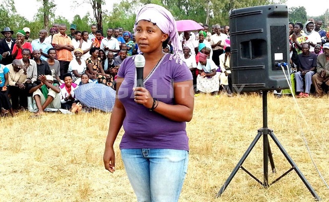 Julliette Umutesi, former FDLR combatant reintegrated into the community grabbed the microphone and told legislators that she would want the constitution amended so that President Kagame continues with the great transformation of the country.