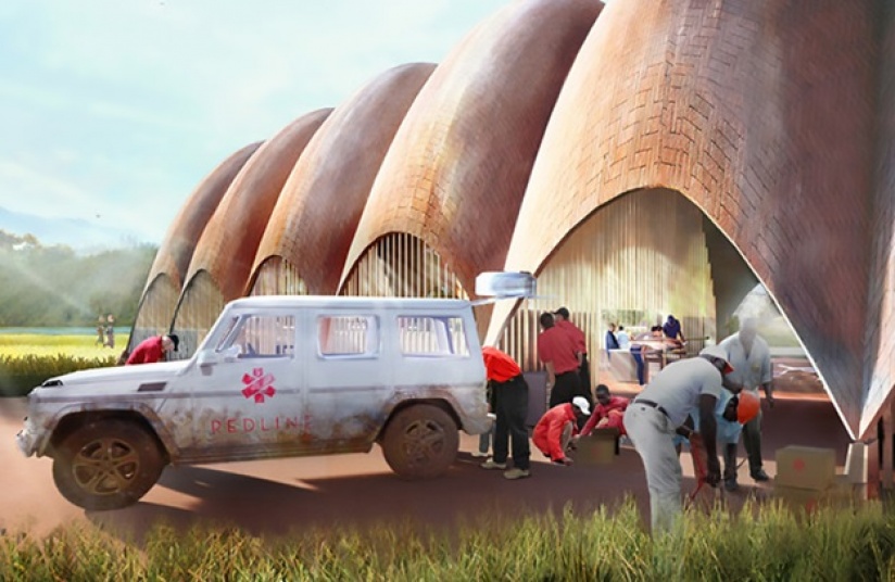 Rwanda’s challenging geographical and social landscape makes it an ideal test-bed for the Droneport project. This project can have massive impact through the century and save lives immediately.” (photo/ Foster+ Partners)