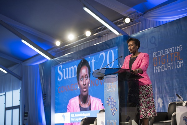 The First Lady of Rwanda has been a champion of fighting gender inequality and also a leading promoter of family values and children rights.