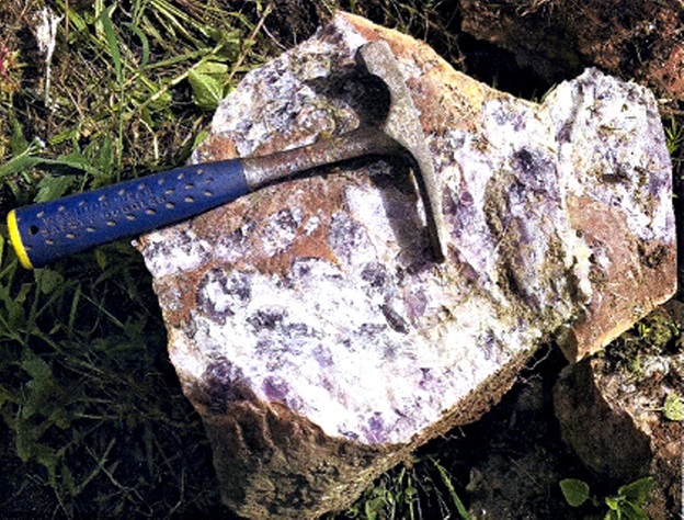 Rwanda announced in August it had discovered large amounts of rare precious stones underneath including Amethyst shown above.