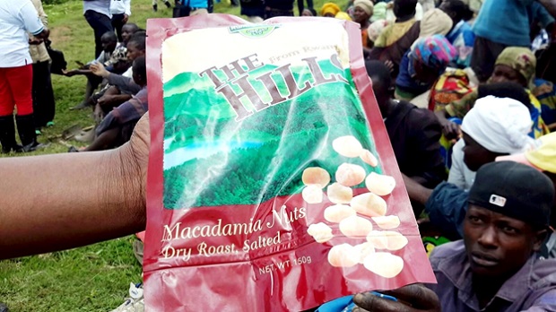 Rwanda macadamia nuts packaged and ready for consumption