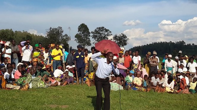 Scenes like these are taking place across Rwanda for an entire week as the YES campaign visits all villages of the country