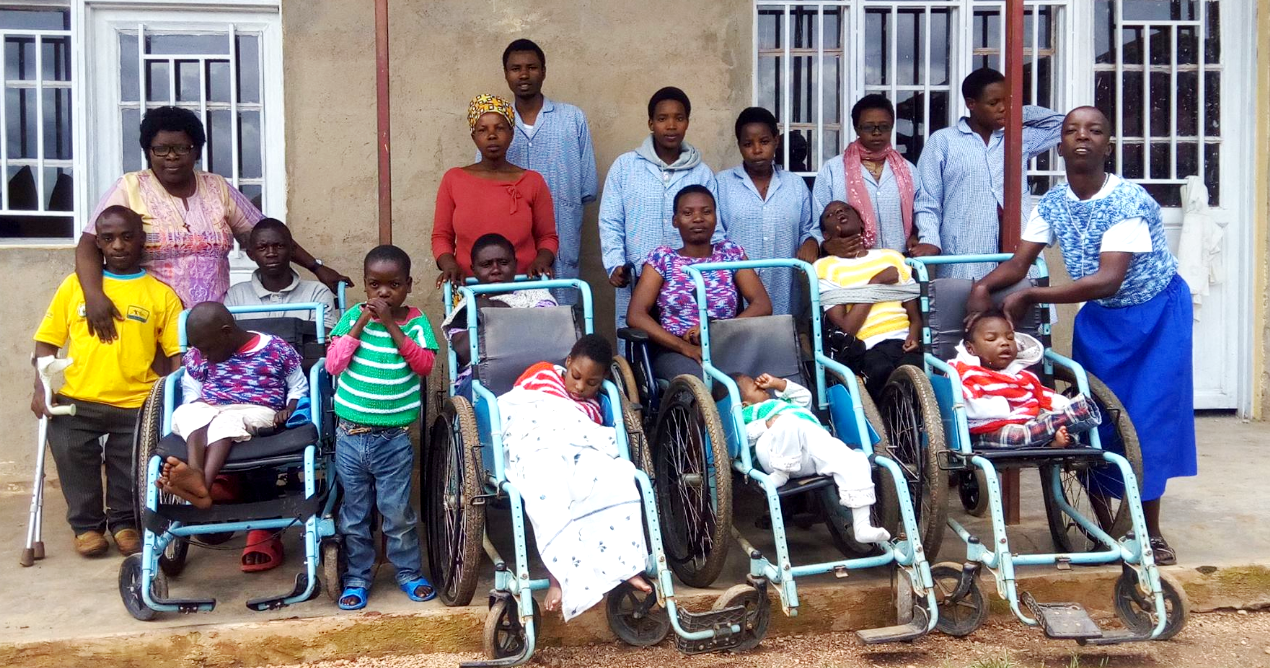 Some of the orphans at a care center under Handicap Rehabilitation for Development (HRD) 