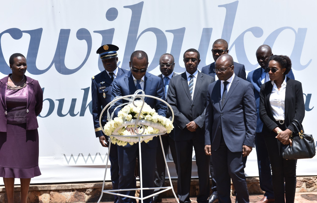 President Patrice Talon of the republic of Benin honours Victims of the 1994 genocide against Tutsi 