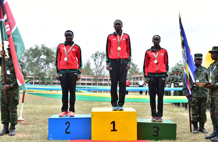 Kenyan Team get medals at the East African Military Games and Cultural Event in Kigali,Rwanda