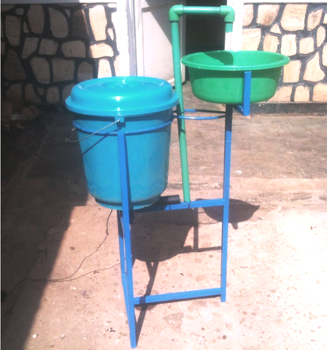 Hand washing Gadget fitted with temperature Sensors