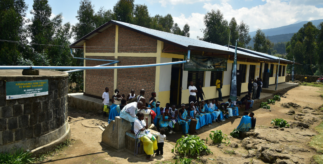 The new classrooms also have a water tank for rainwater harvest