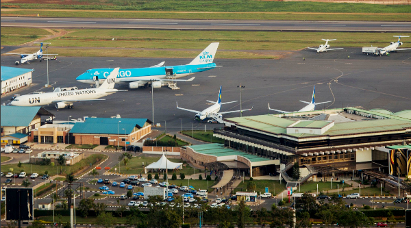 View of Kigali International airport