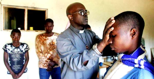 Fr.Ubald Rugirangoga prays for youth