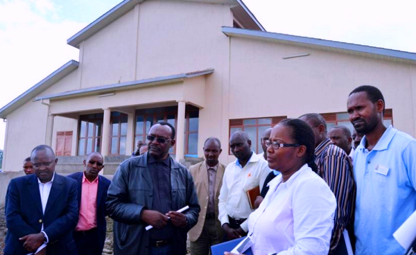 Mukamira dairy processing and collection centre (in background) 