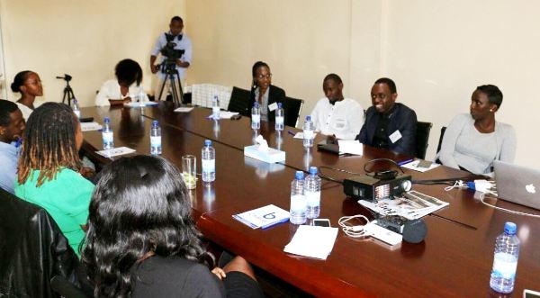 Local Journalists during a training session on how to tell the true African story 