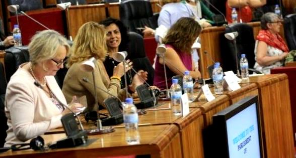 Delegation of visiting EU MPs during a session at Rwanda Parliament