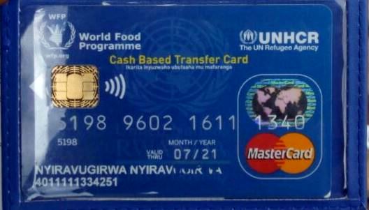 ATM cards issued to refugees in Rwanda