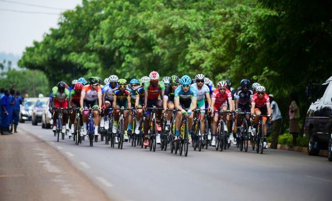 Stage II of Tour du Rwanda endured long flat stretches and climbs along Kigali-Ngoma highway