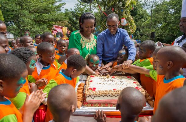 President Paul Kagame and First Lady host over 200 children to celebrate Xmas and End of Year