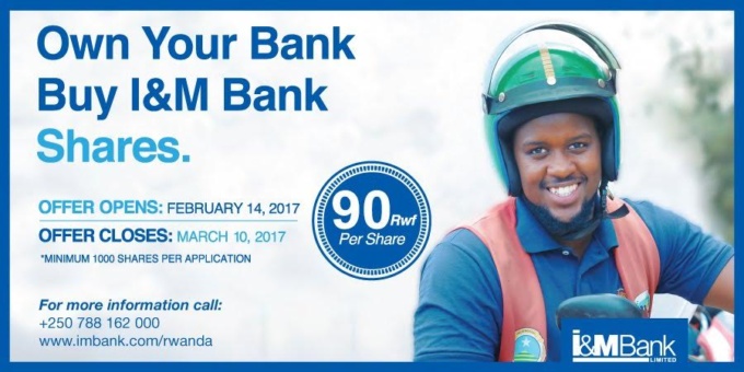 Rwanda Woos Congolese for I&M Bank IPO
