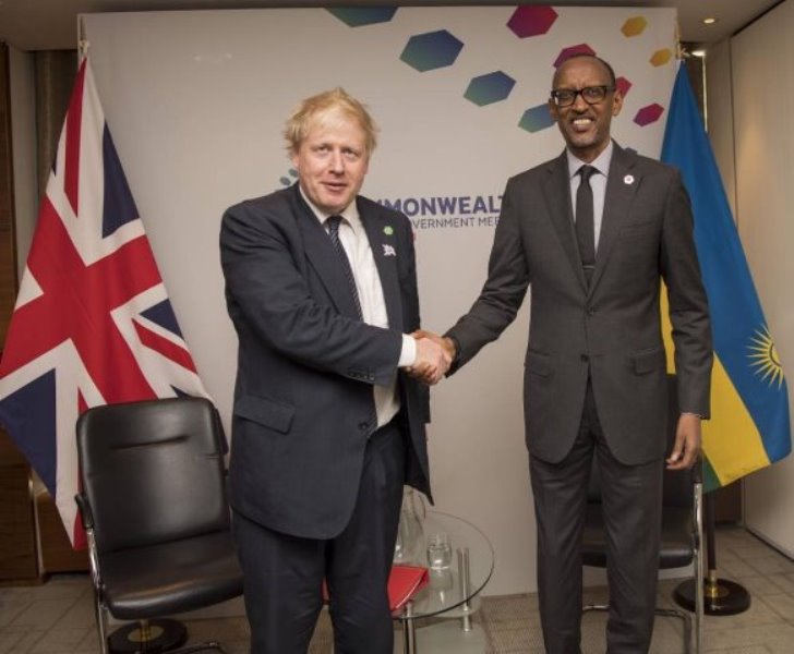 President Kagame, PM Boris Johnson Speak on Phone