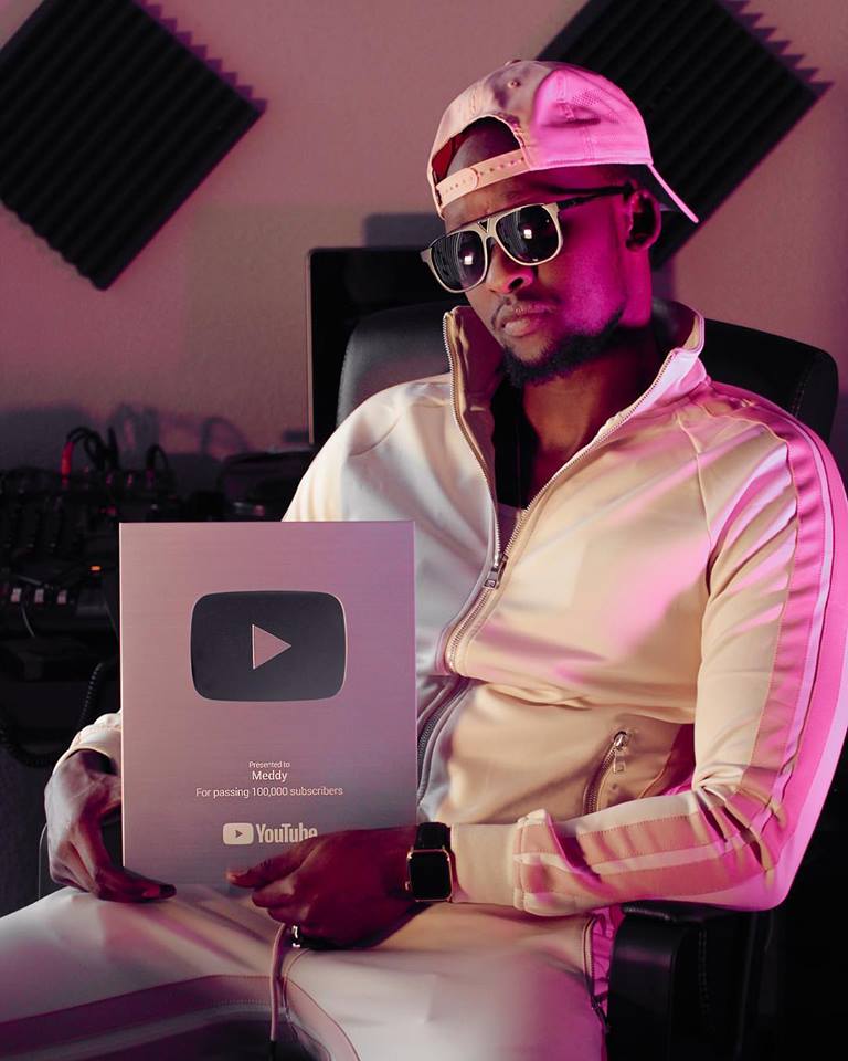 YouTube Rewards Singer Meddy with a Silver Play Button