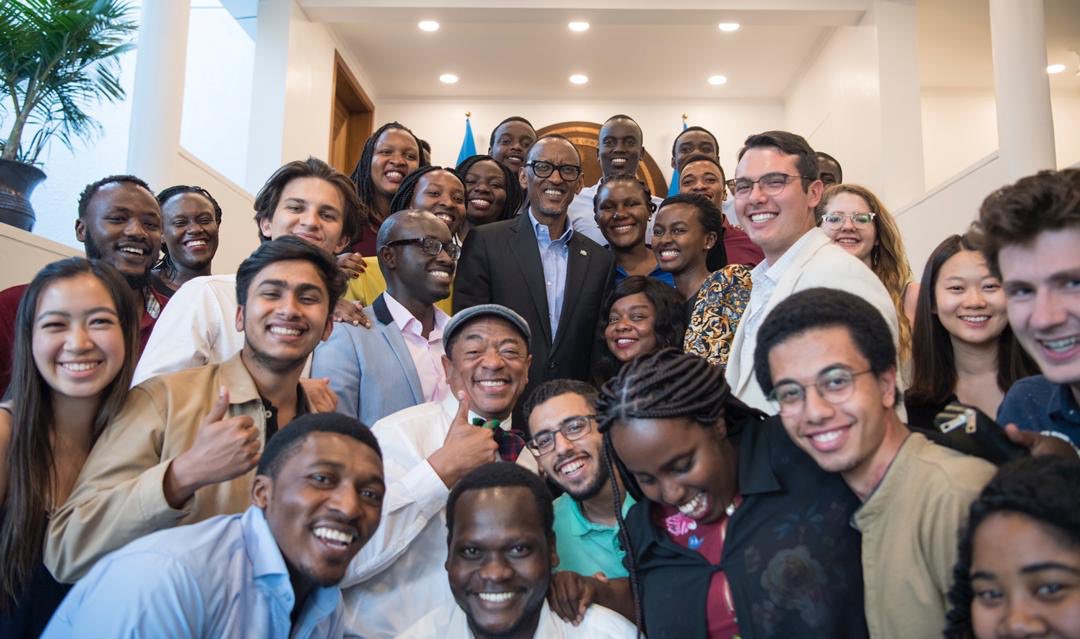 Kagame Meets Carnegie Mellon University Students