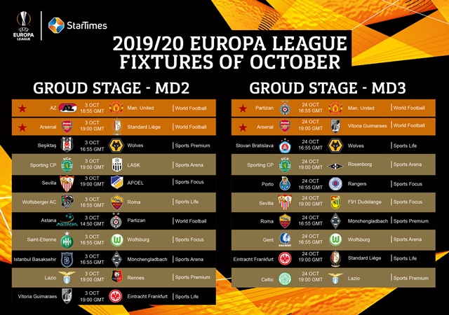 Watch UEFA Europa League on StarTimes 