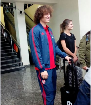 Arsenal’s David Luiz Arrives in Rwanda