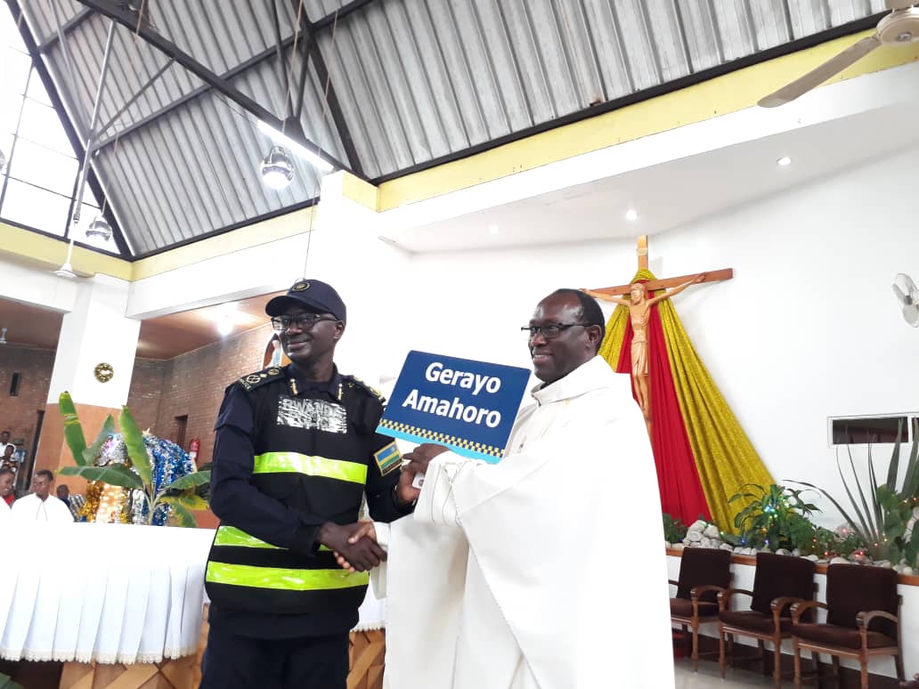 Rwanda Police Take Up the Altar to Preach Road Safety Gospel
