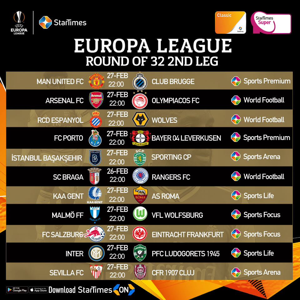 Arsenal Fixtures Europa League