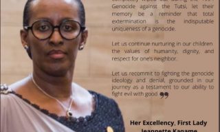 Kwibuka 26: First Lady Mrs Kagame Pays Tribute to Wiped Out Families