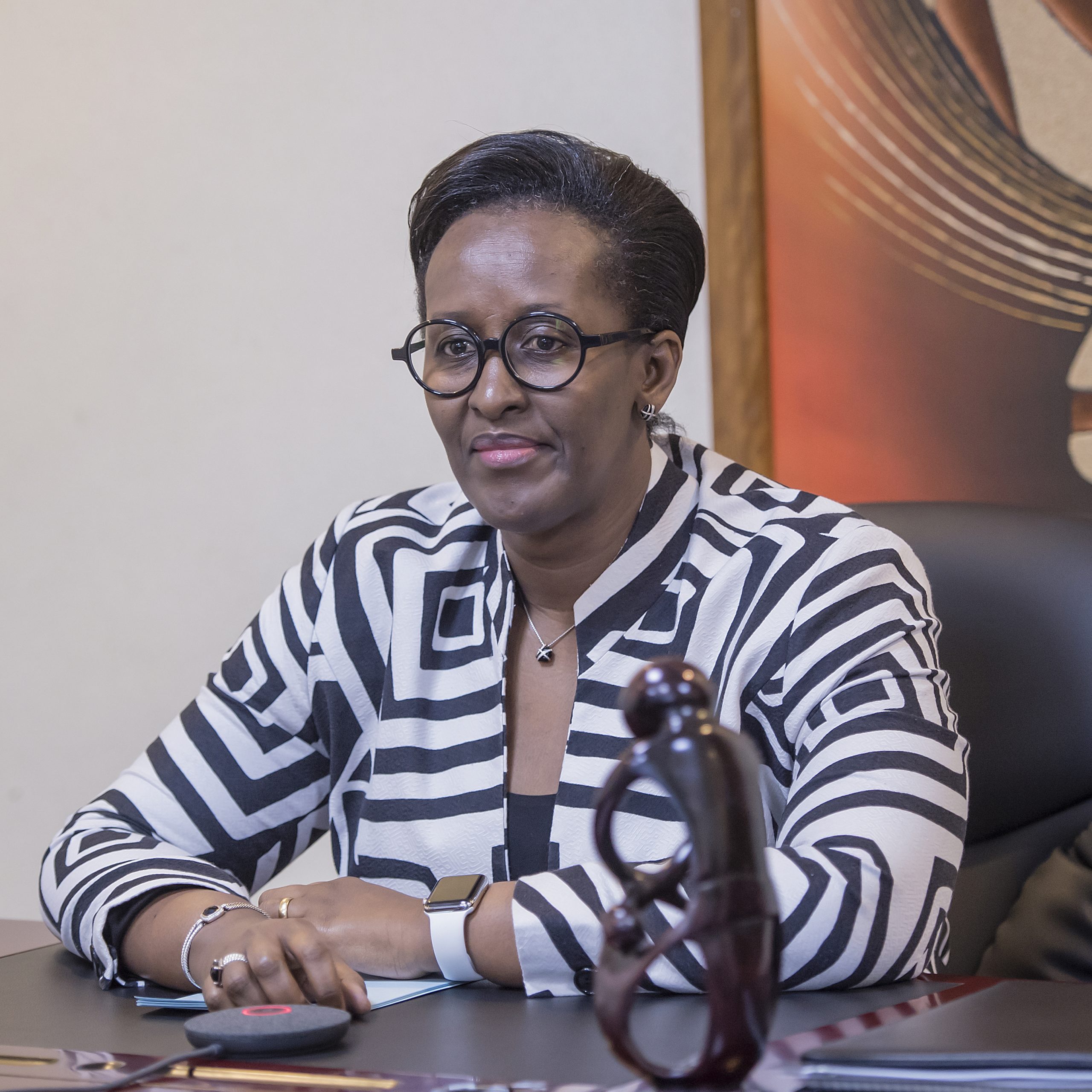 Mrs. Jeannette Kagame Outlines Young Women’s Challenges, Suggests a Breakthrough