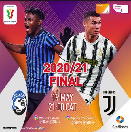 Atalanta Take on Juventus in Coppa Italia Final on StarTimes