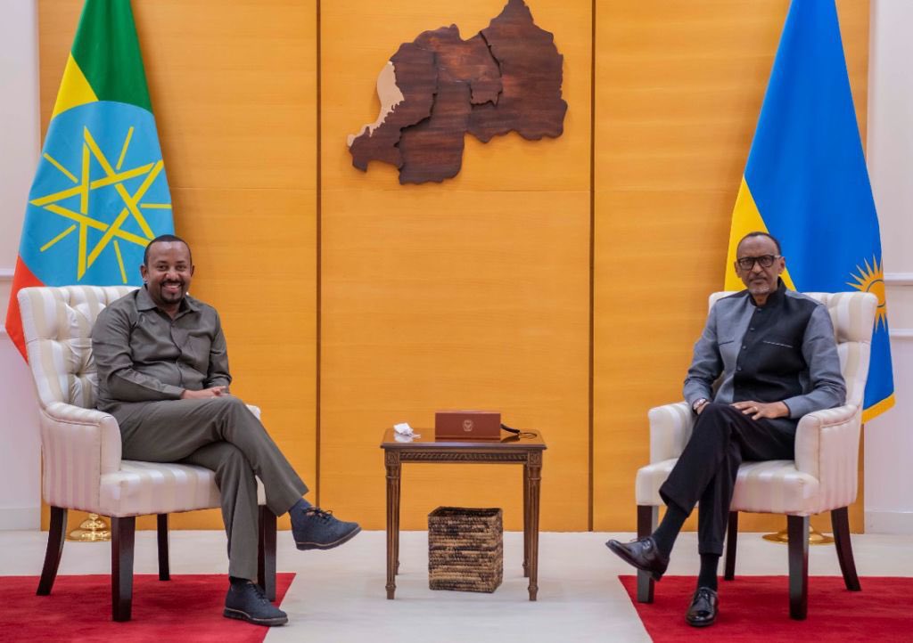 PHOTOS: President Kagame Meets PM Abiy