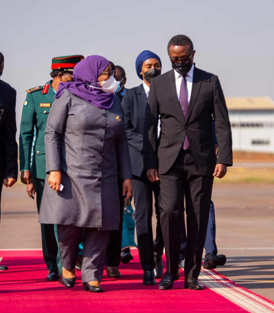 Hapa Kazi Tu: Tanzania’s President Samia Suluhu Starts State Visit to Rwanda