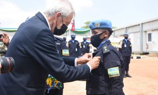 Rwandan Police Peacekeepers in South Sudan Awarded ‘UN Service Medal’