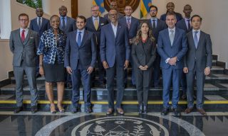 President Kagame Meets Heads of Global Financial Centres