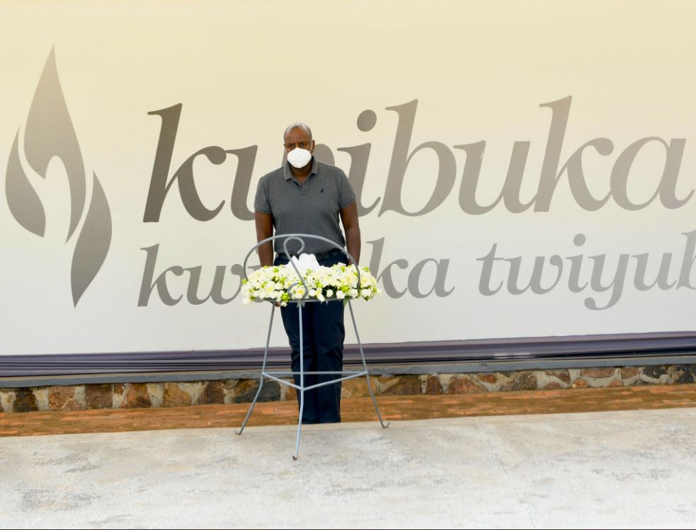 PHOTOS: Gen. Muhoozi Visits Kigali Genocide Memorial