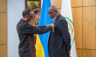 Kagame Awards Ghanaian Generals with National Order of Bravery
