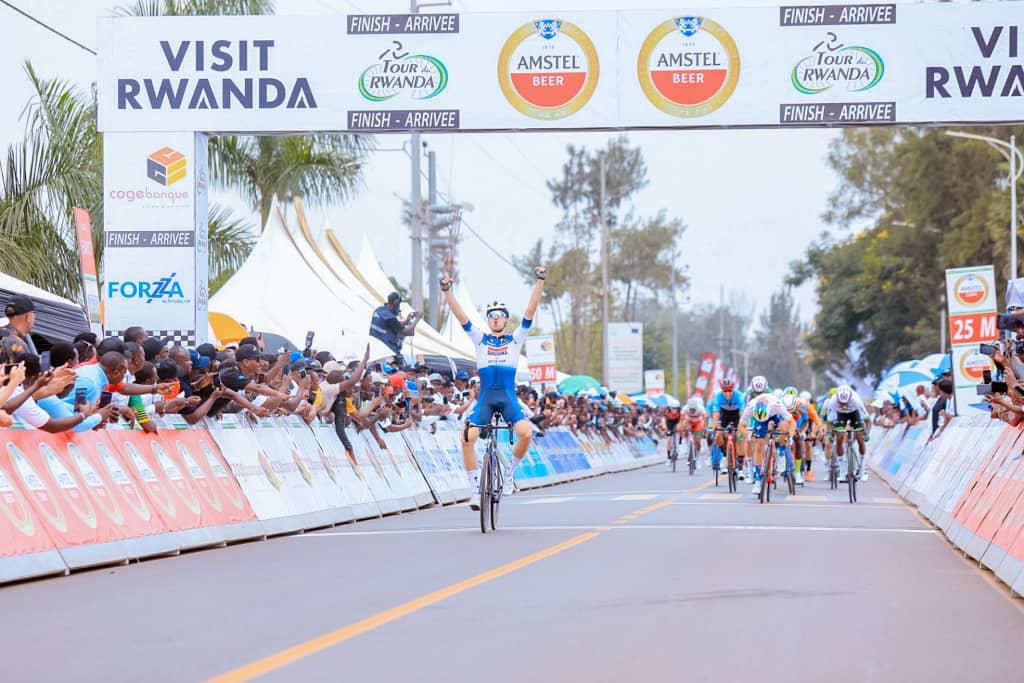 British Rider Ethan Vernon wins the first stage of Tour du Rwanda 2023