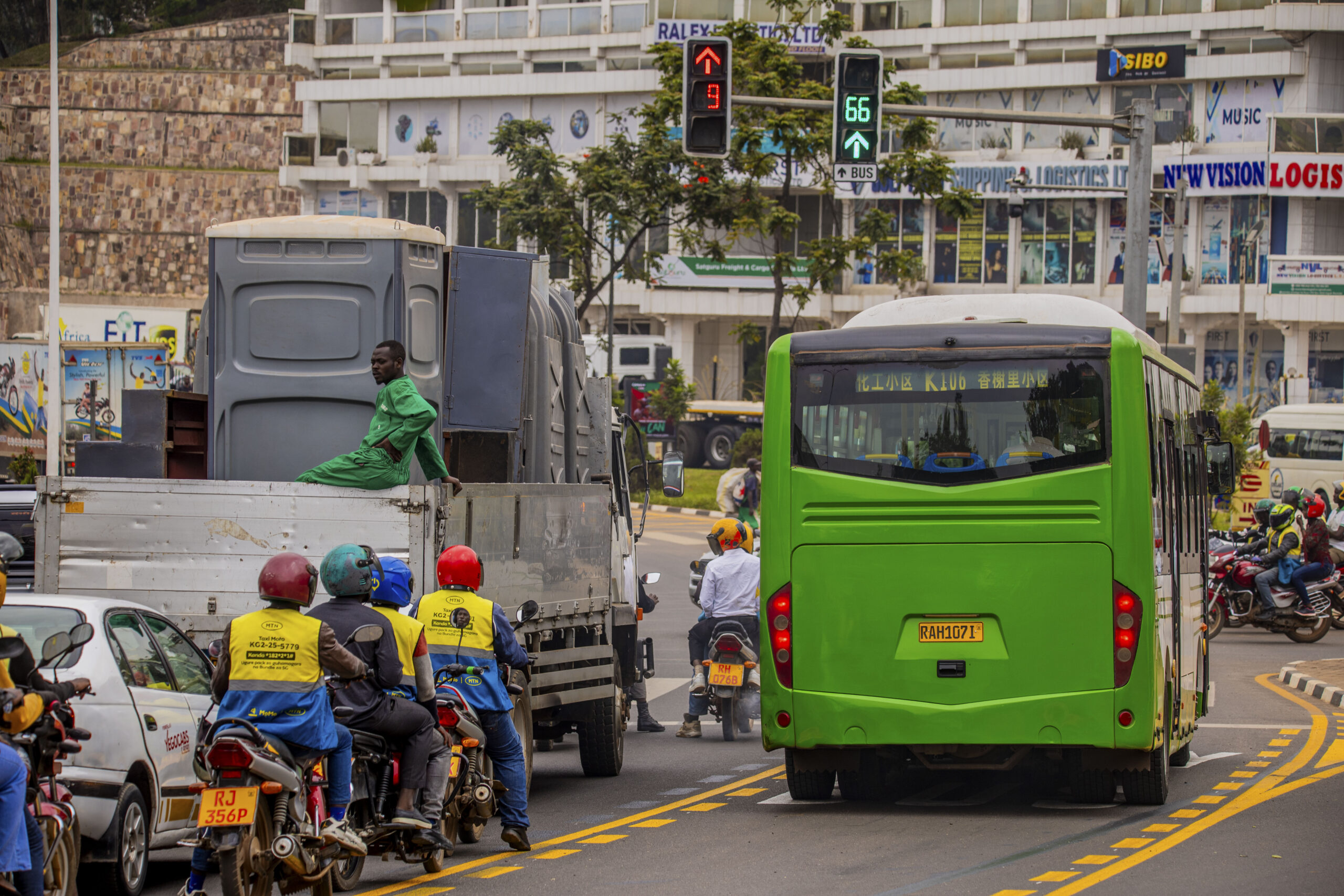 Kigali’s New Bus Lane and the Stubborn Motos